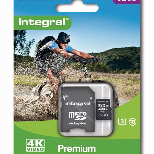 Integral INMSDH32G10-9560-4KV2 microSDHC Geheugenkaart UHS-I 32 GB