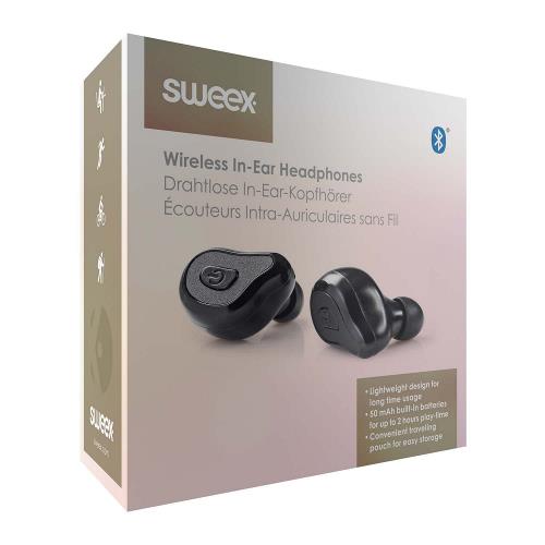 Sweex SWTWS02B Hoofdtelefoon In-Ear Zwart