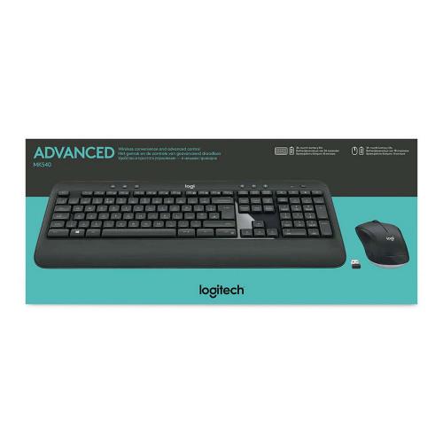 Logitech 920-008685 Draadloze Muis en Keyboard Multimedia US International Donkergrijs
