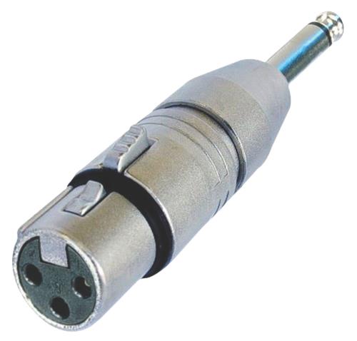 Neutrik NA2FP XLR socket/Jack plug, ø 6.3 mm, mono