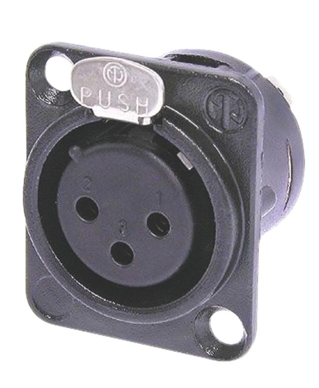 Neutrik NC3FD-L-B-1 XLR 3p connector