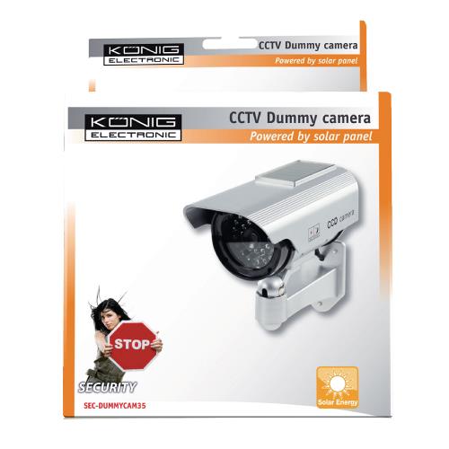 König SEC-DUMMYCAM35 CCTV dummy solar buitencamera