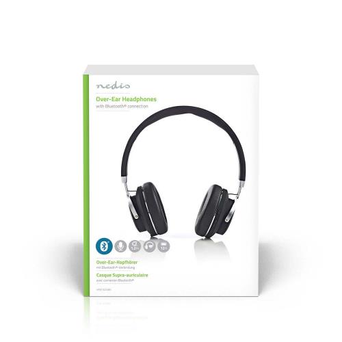 Nedis HPBT3220BK Draadloze hoofdtelefoon | Bluetooth® | On-ear | Travelcase | Zwart