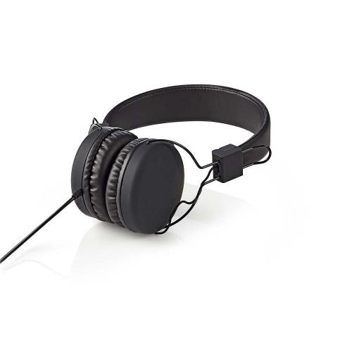 Nedis HPWD1100BK Bedrade hoofdtelefoon | On-ear | Opvouwbaar | 1,2 m ronde kabel | Zwart