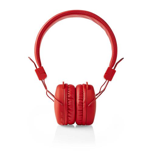Nedis HPBT1100RD Draadloze hoofdtelefoon | Bluetooth® | On-ear | Opvouwbaar | Rood