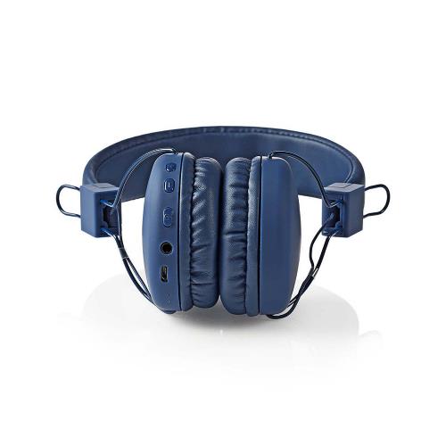 Nedis HPBT1100BU Draadloze hoofdtelefoon | Bluetooth® | On-ear | Opvouwbaar | Blauw