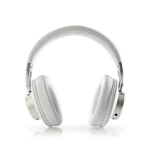 Nedis HPBT5260WT Draadloze hoofdtelefoon | Bluetooth® | Over-ear | Actieve ruisonderdrukking (ANC) | Wit