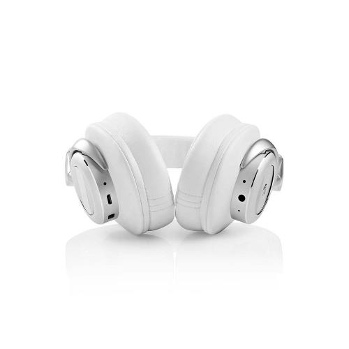 Nedis HPBT5260WT Draadloze hoofdtelefoon | Bluetooth® | Over-ear | Actieve ruisonderdrukking (ANC) | Wit
