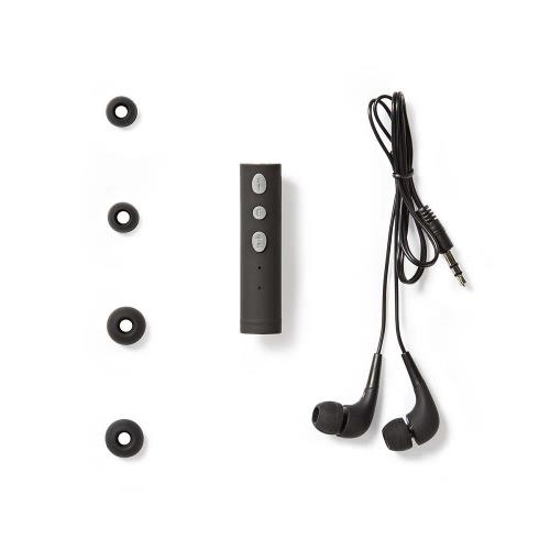 Nedis HPBA100BK Adapter voor hoofdtelefoon | Bluetooth® | Ingebouwde microfoon | Speelduur tot 5 uur | Snoerloze hoof...