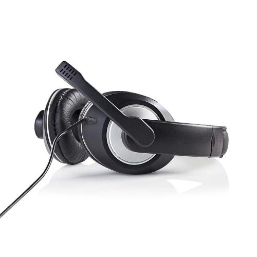 Nedis CHST200BK PC-headset | Over-ear | Microfoon | Dubbele 3,5 mm connector