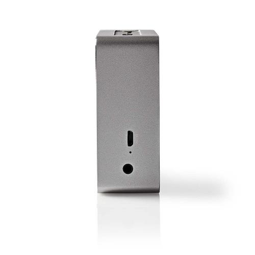 Nedis SPBT1002GY Luidspreker met Bluetooth® | 15 W | Metaalbewerkt ontwerp | Gunmetal