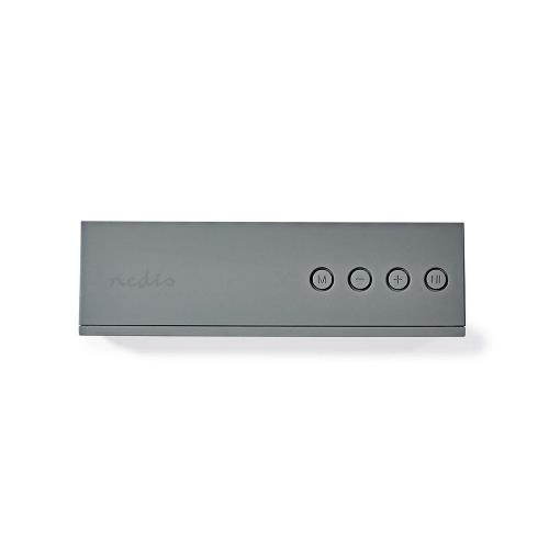 Nedis SPBT2001GY Bluetooth® Speaker | 15 W | Up to 4 Hours Playtime | Grey