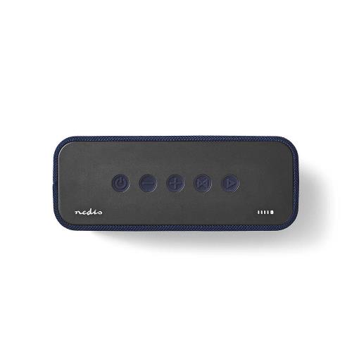Nedis SPBT2003BU Luidspreker met Bluetooth® | 2x 45 W | True Wireless Stereo (TWS) | Waterbestendig | Blauw