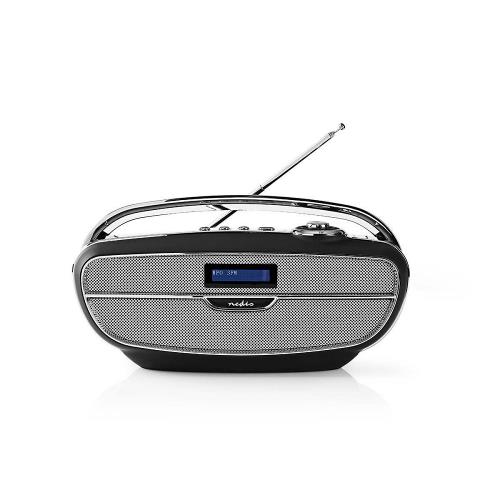 Nedis RDDB5300BK Digitale DAB+ radio | 60 W | FM | Bluetooth® | Zwart / zilver