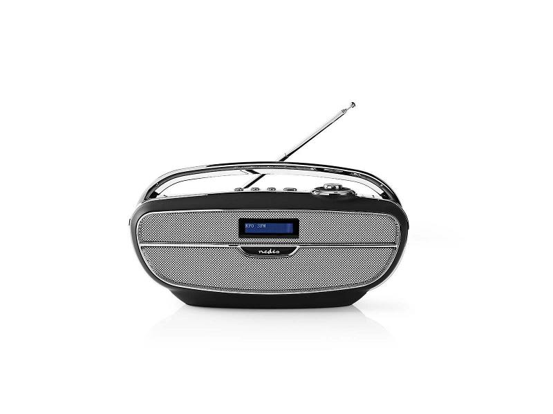 Nedis RDDB5300BK Digitale DAB+ radio | 60 W | FM | Bluetooth® | Zwart / zilver
