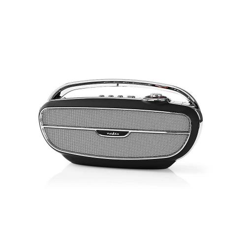 Nedis RDFM5300BK FM-radio | 60 W | Bluetooth® | Zwart / zilver