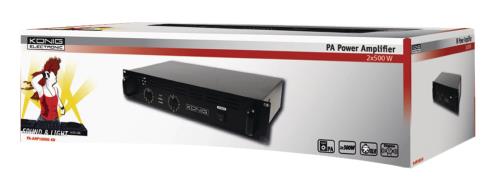 König PA-AMP10000-KN PA versterker 2x 500 W