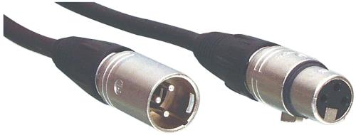 Tasker 300786 BLACK Microfoon kabel NC3MX-NC3FX zwart 3,00 m