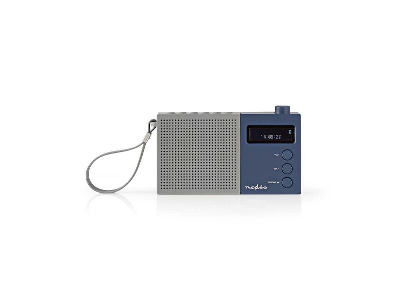 Nedis RDDB2210BU Digitale DAB+ radio | 4,5 W | FM | Klok & alarm | Grijs / blauw