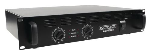 König PA-AMP20000-KN PA versterker 2x 1000 W