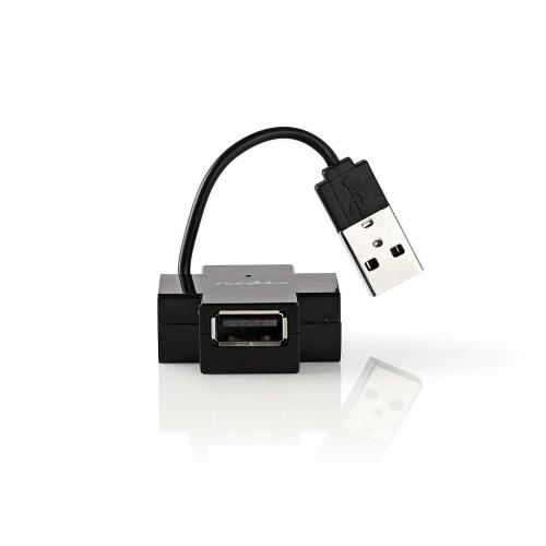 Nedis UHUBU2400BK USB-hub | 4-poorts | USB 2.0