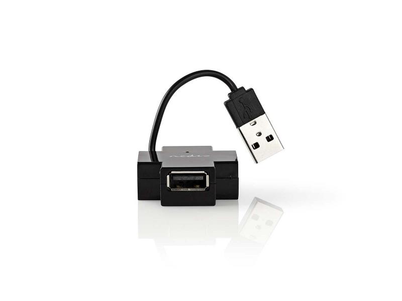 Nedis UHUBU2400BK USB-hub | 4-poorts | USB 2.0