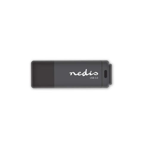 Nedis FDRIU364BK USB 3.0-stick | 64GB | 80 Mbps lezen / 10 Mbps schrijven | Zwart