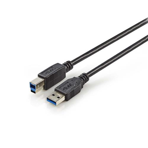 Nedis HDDUDB3200BK Harde Schijf-Dockingstation | USB 3.0 | SATA | Dual Bay | met Voedingsadapter