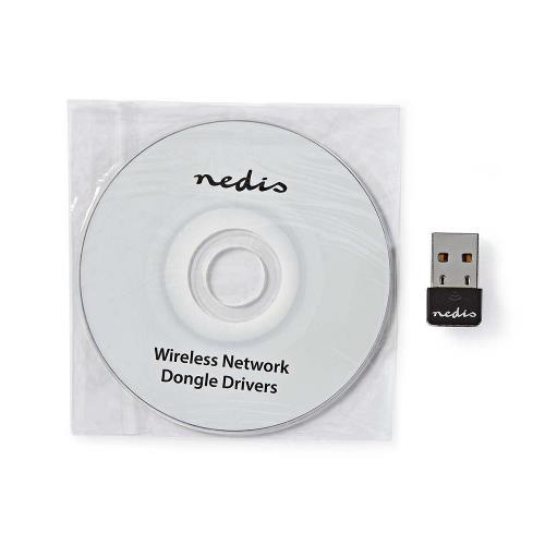 Nedis WSNWN150BK Dongle voor Draadloos Netwerk | N150 | 2,4 GHz | Zwart
