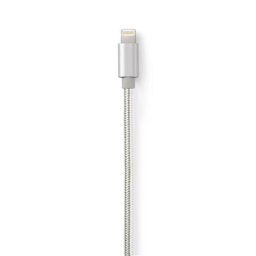 Nedis CCTB39300AL30 Data- en Oplaadkabel | Apple Lightning 8-pins male - USB A male | 3,0 m | Aluminium