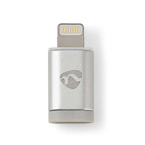 Nedis CCTB39901AL Apple Lightning-adapter | Apple Lightning 8-pins male - USB micro-B female