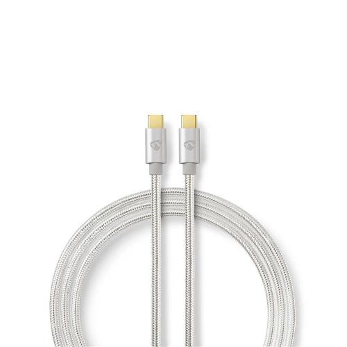 Nedis CCTB64700AL10 USB 3.1-kabel (Gen1) | Type-C male - Type-C male | 1,0 m | Aluminium