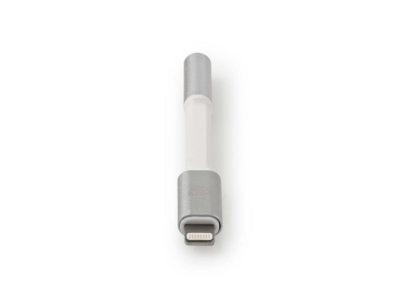 Nedis CCTB39950AL015 Apple Lightning-adapter | Apple Lightning 8-pins male - 3,5 mm female | 0,15 m | Aluminium