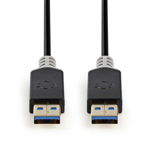 Nedis CCBW61000AT20 Kabel USB 3.0 | A male - A male | 2,0 m | Antraciet