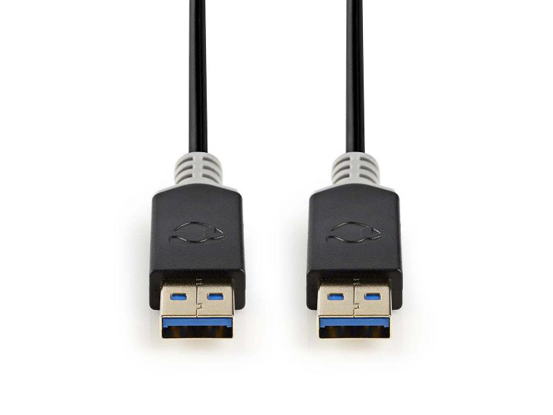 Nedis CCBW61000AT20 Kabel USB 3.0 | A male - A male | 2,0 m | Antraciet