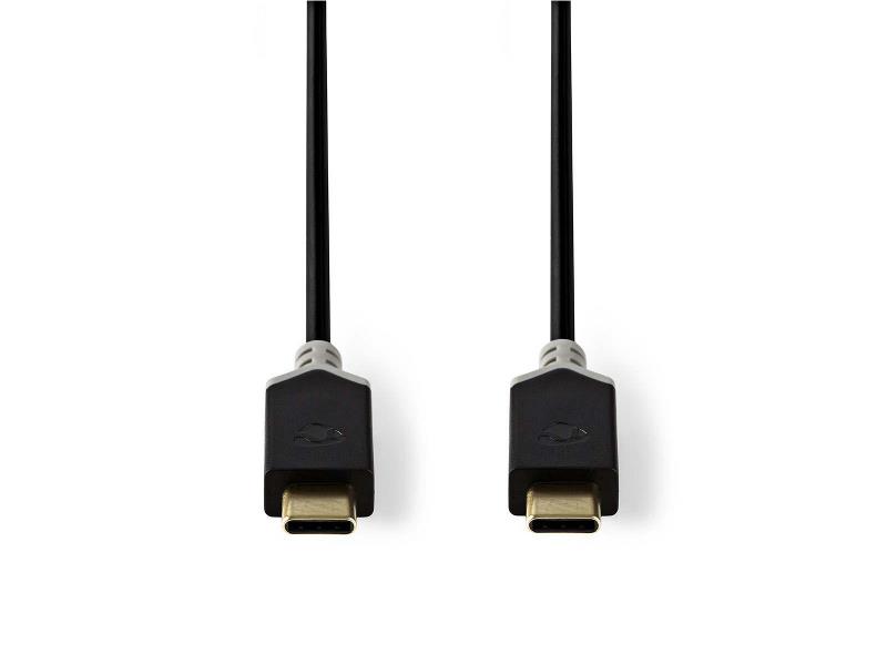 Nedis CCBW64700AT10 USB 3.1-kabel (Gen1) | Type-C male - Type-C male | 1,0 m | Antraciet