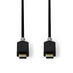 Nedis CCBW64700AT10 USB 3.1-kabel (Gen1) | Type-C male - Type-C male | 1,0 m | Antraciet