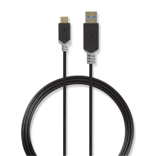 Nedis CCBW61600AT10 Kabel USB 3.1 | Type-C male - A male | 1,0 m | Antraciet