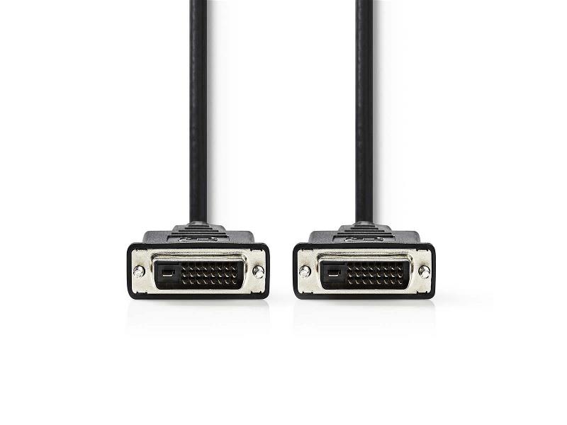 Nedis CCGP32000BK100 DVI-Kabel | DVI-D 24+1-pins male - DVI-D 24+1-pins male | 10 m | Zwart