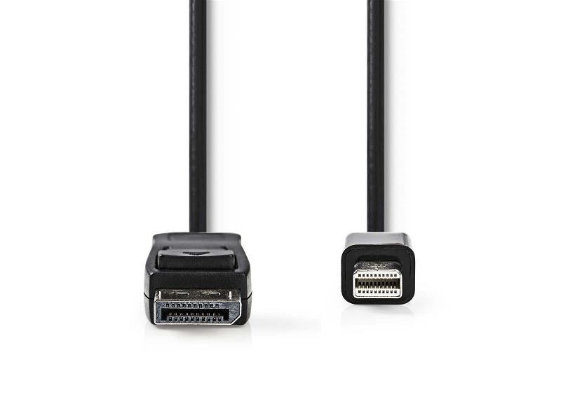 Nedis CCGP37400BK20 Mini-DisplayPort - DisplayPort-kabel | Mini-DisplayPort male - DisplayPort male | 2,0 m | Zwart