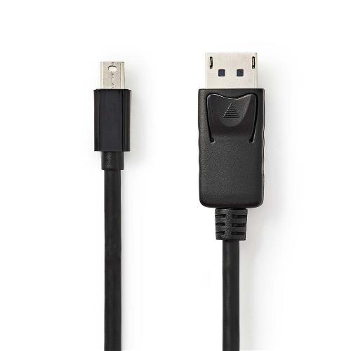 Nedis CCGP37400BK20 Mini-DisplayPort - DisplayPort-kabel | Mini-DisplayPort male - DisplayPort male | 2,0 m | Zwart