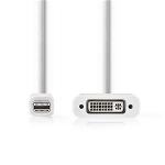 Nedis CCGP37750WT02 Mini-DisplayPort - DVI-kabel | Mini-DisplayPort male - DVI-D 24+1-pins female | 0,2 m | Wit