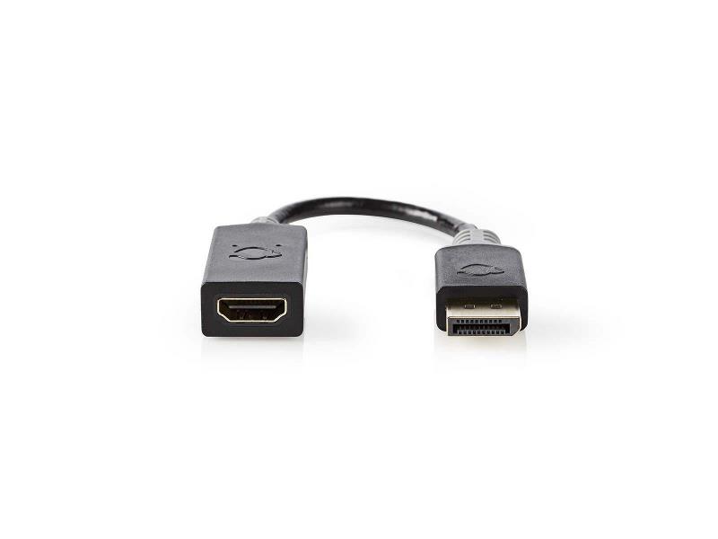 Nedis CCBW37150AT02 DisplayPort - HDMI-kabel | DisplayPort male - HDMIT-uitgang | 0,2 m | Antraciet