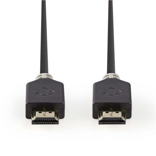 Nedis CVBW34000AT10 High Speed HDMIT-kabel met Ethernet | HDMIT-connector - HDMIT-connector | 1,0 m | Antraciet