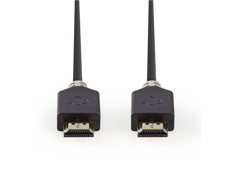 Nedis CVBW34000AT10 High Speed HDMIT-kabel met Ethernet | HDMIT-connector - HDMIT-connector | 1,0 m | Antraciet