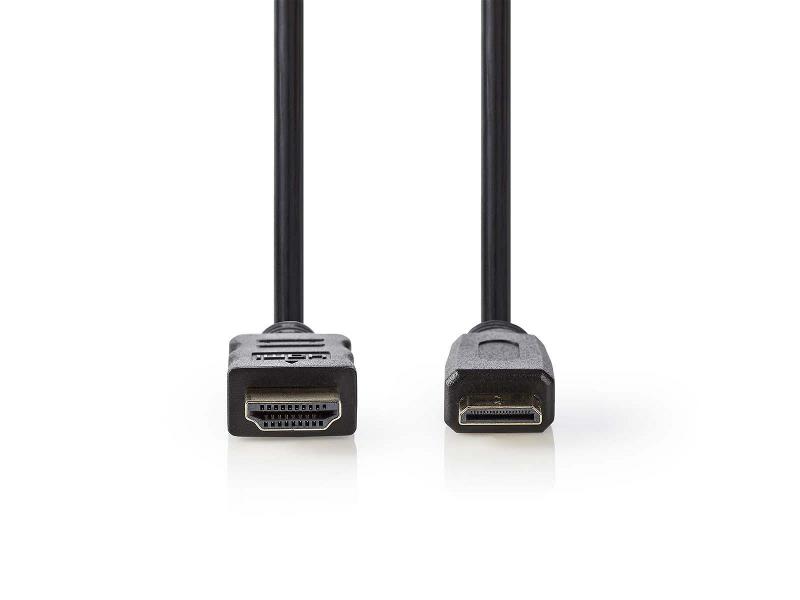 Nedis CVGP34500BK30 High Speed HDMIT-kabel met Ethernet | HDMIT-connector - HDMIT-mini-connector | 3,0 m | Zwart