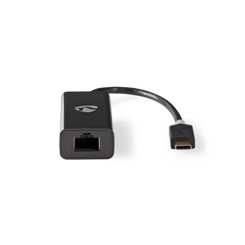 Nedis CCBW64950AT02 USB type-C adapterkabel | Type-C male - RJ45 (8P8C) female | 0,2 m | Antraciet
