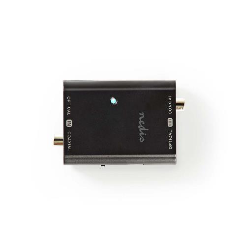 Nedis ACON2502AT Digitale audio-omzetter | 2-weg - Digitaal RCA (S/PDIF) + Toslink | Digitaal RCA (S/PDIF) + Toslink