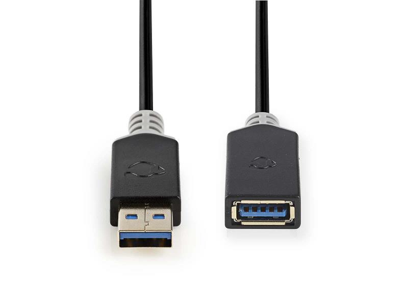 Nedis CCBP61010AT20 Kabel USB 3.0 | A male - A female | 2,0 m | Antraciet
