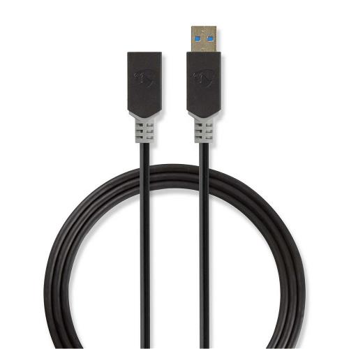 Nedis CCBP61010AT20 Kabel USB 3.0 | A male - A female | 2,0 m | Antraciet